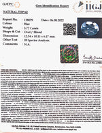 Load image into Gallery viewer, 6.34 Ratti Blue Topaz with Govt Lab Certificate-(1665)
