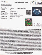 Load image into Gallery viewer, 5.72/CT Natural Certified Blue Topaz Gemstone -138029