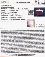 Load image into Gallery viewer, 3.17/CT Natural Mozambique Ruby with Govt. Lab Certificate-7881
