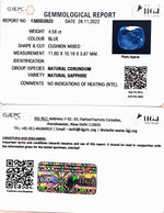 Load image into Gallery viewer, 4.58/CT Natural Blue Sapphire with Govt Lab Certificate-BLUSA9ST
