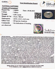 4.06/CT Natural Ceylonese Pukhraj with Govt Lab Certificate-6771