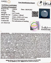 6.67/CT Natural Ceylonese Neelam with Govt Lab Certified (4551)