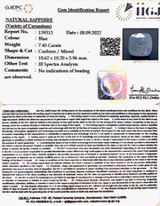 7.45/CT Natural Ceylonese Neelam with Govt Lab Certified (6771)
