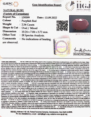 2.54/CT Natural Neo Burma Ruby with Govt. Lab Certificate-4551