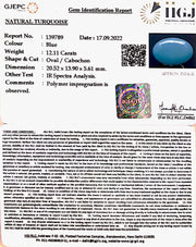 12.11 Carat Turquoise-(832)