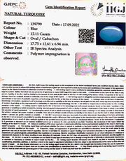12.11 Carat Turquoise-(832)