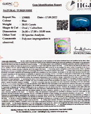 42.19 Carat Turquoise-(1221)