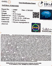 47.313 Carat Turquoise-(1221)