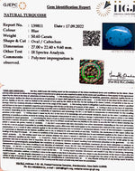 Load image into Gallery viewer, 50.65/CT Natural Certified Turquoise Gemstone -139811