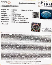 31.862 Carat Turquoise-(1221)