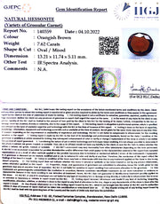 7.62/CT Natural Govt. Lab Certified Ceylonese Gomed-(1221)