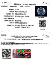 1.21/Carat Natural Diamond With Govt. Lab Certificate (162000)