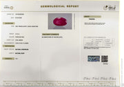 3.7/CT Natural Ruby Stone with Govt. Lab Certificate-16140S206366