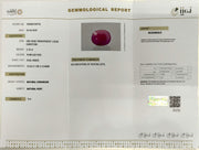 3.76/CT Natural Ruby Stone with Govt. Lab Certificate-16658S208750