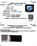 Load image into Gallery viewer, 4.85/CT Natural Ceylonese Neelam with Govt Lab Certified (8991)
