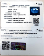 Load image into Gallery viewer, 3.95/CT Natural Ceylonese Neelam with Govt Lab Certified (23310)
