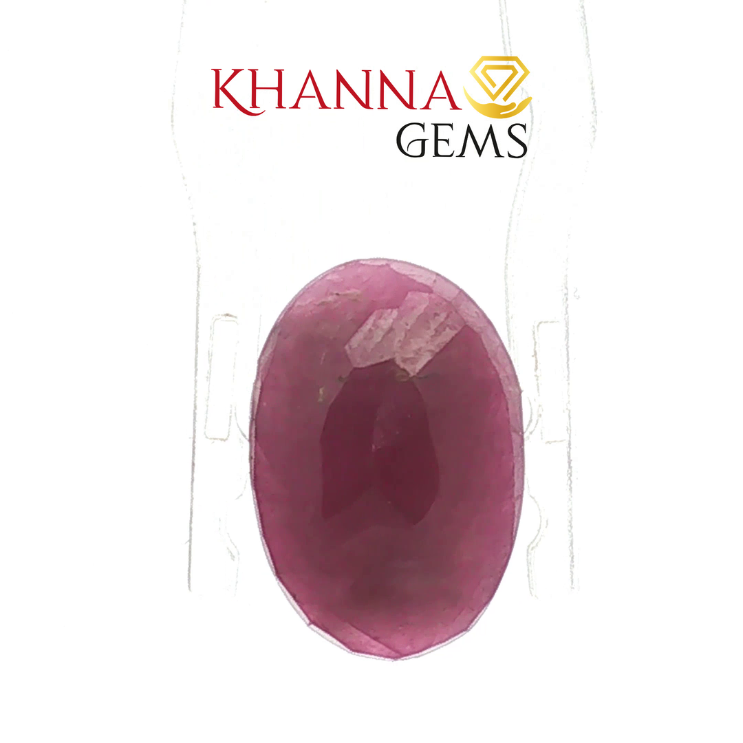 6.72/CT Natural Ruby Stone with Govt. Lab Certificate-136743