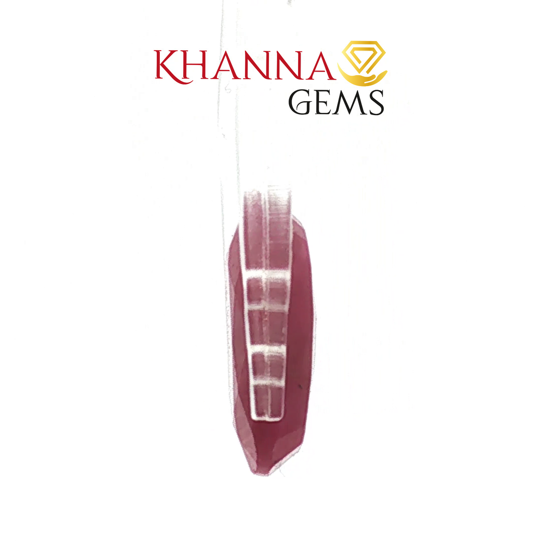 6.45/CT Natural Ruby Stone with Govt. Lab Certificate-128405