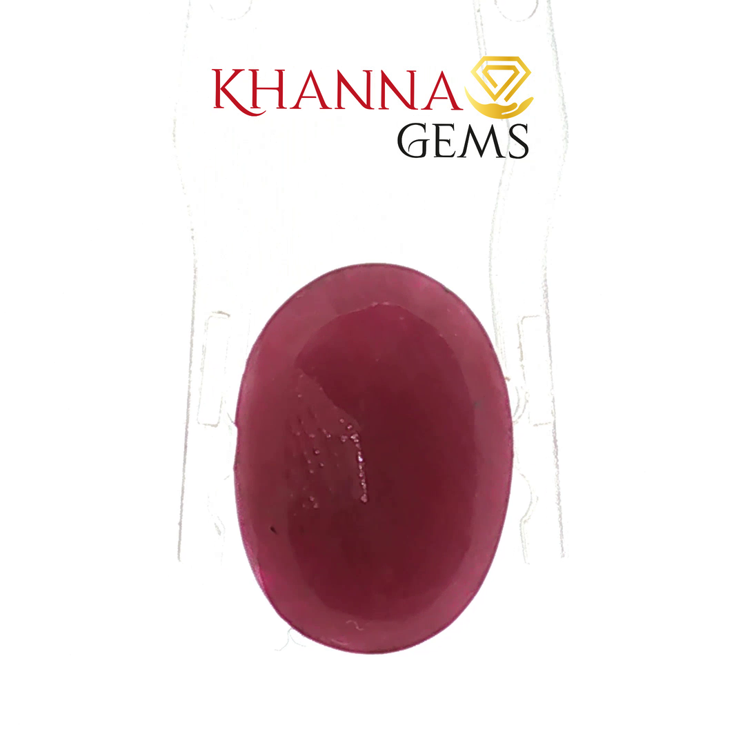 6.45/CT Natural Ruby Stone with Govt. Lab Certificate-128405