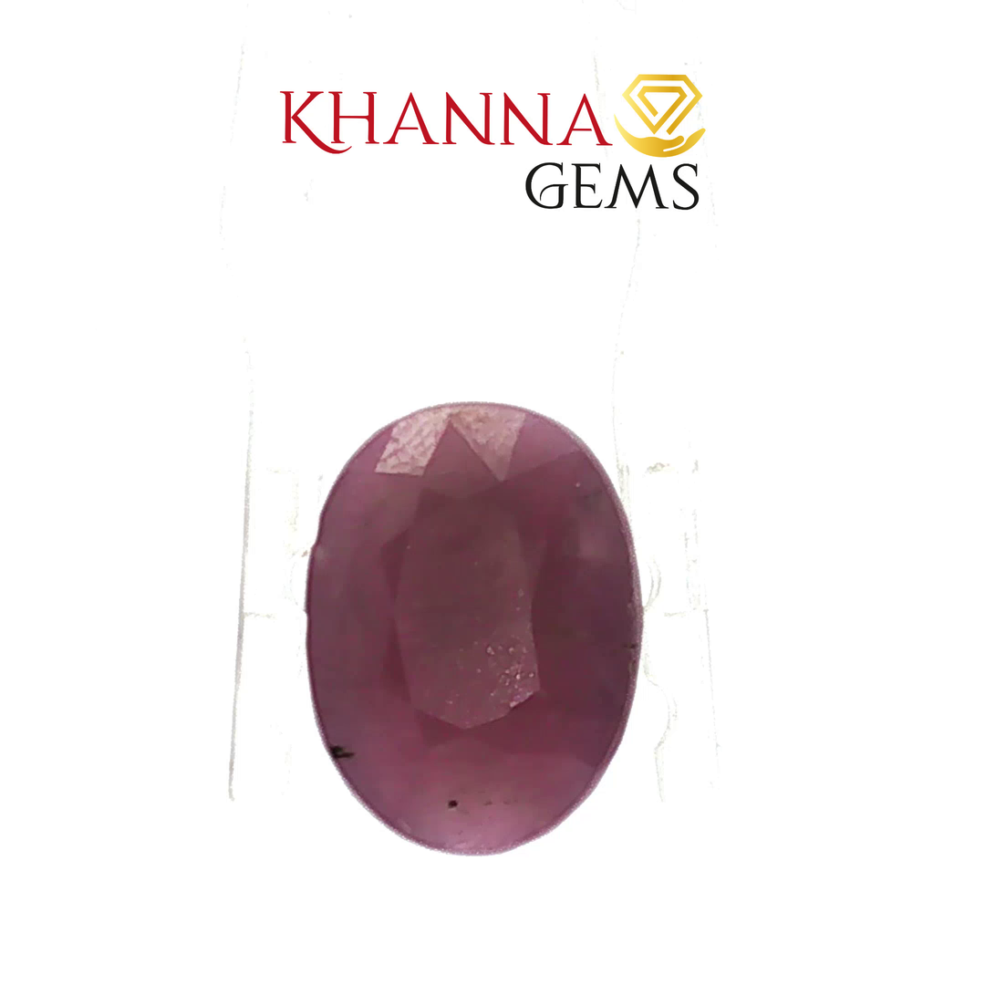 6.76/CT Natural Ruby Stone with Govt. Lab Certificate-136741