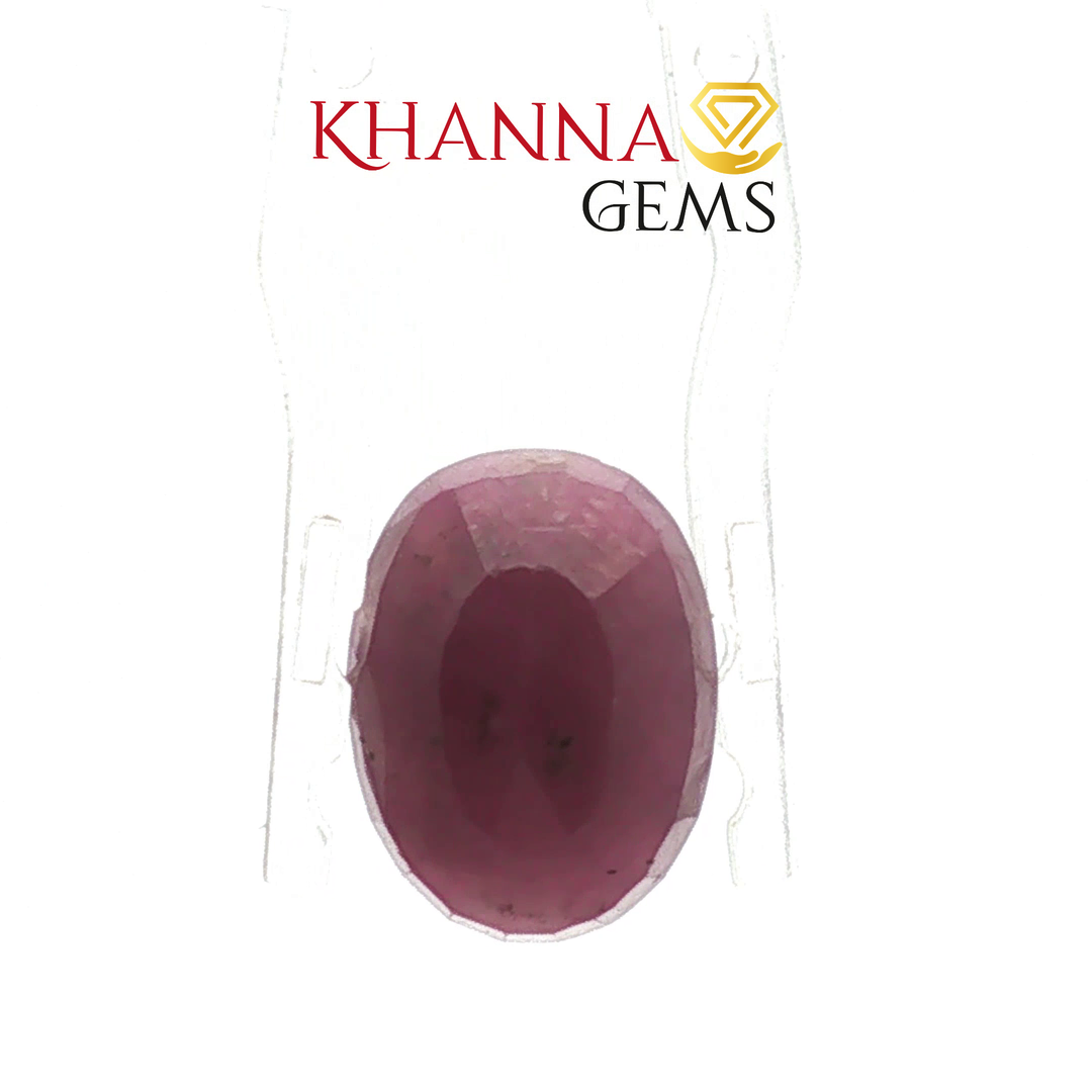 6.76/CT Natural Ruby Stone with Govt. Lab Certificate-136741