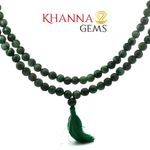 Load image into Gallery viewer, NATURAL EMERALD MALA (DARK)