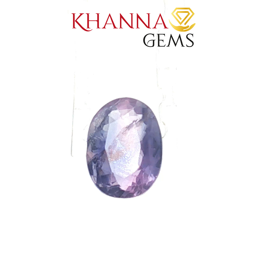 3.37/CT Natural Purple Sapphire Stone with Govt. Lab Certificate-71591