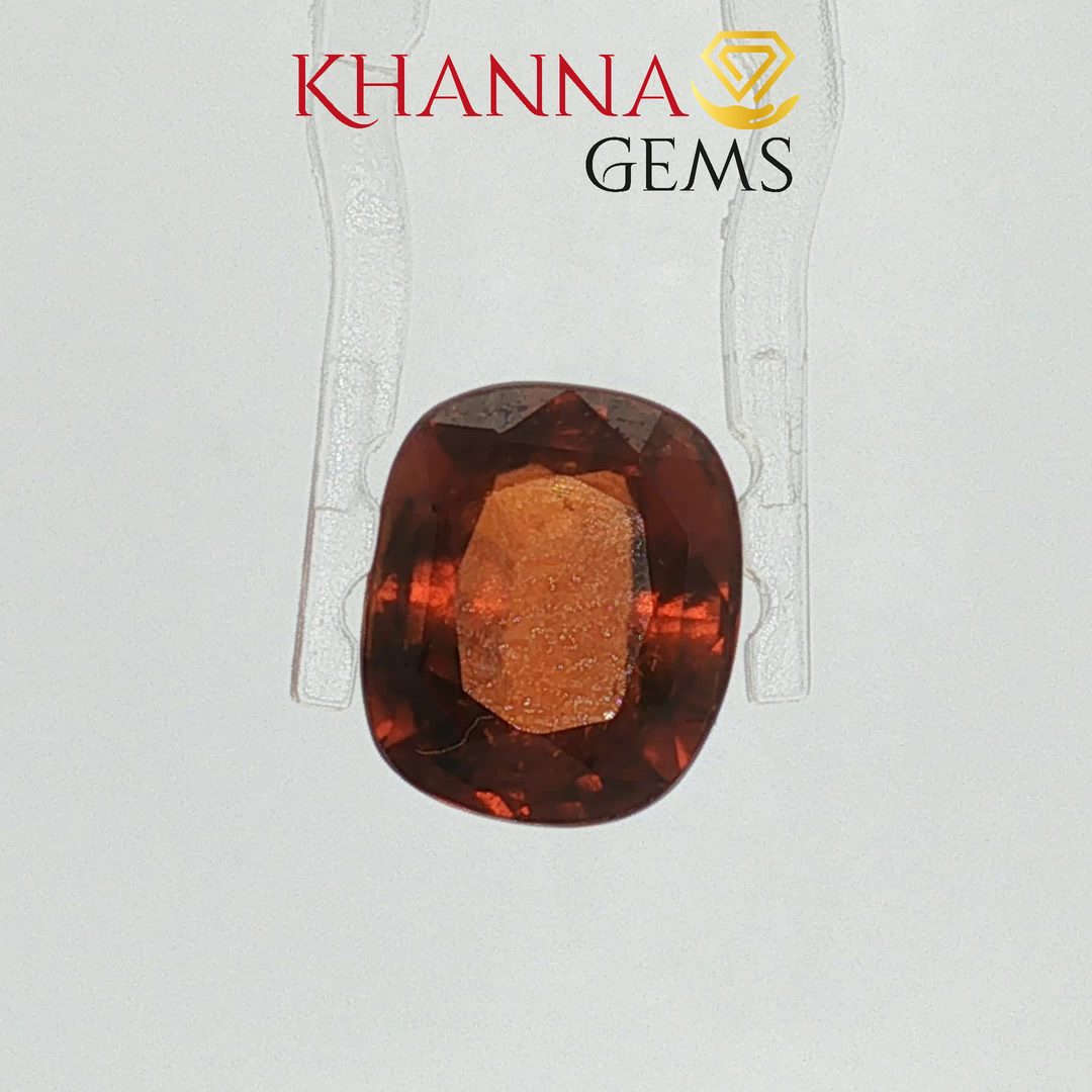 7.37/CT Natural Hessonite Stone with Govt. Lab Certificate-2186D6056