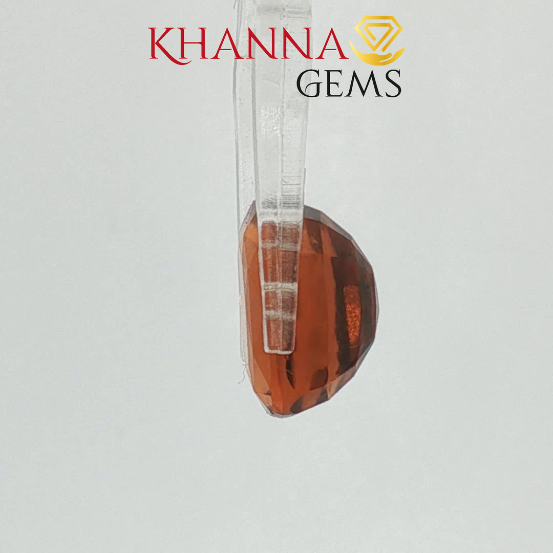 7.37/CT Natural Hessonite Stone with Govt. Lab Certificate-2186D6056