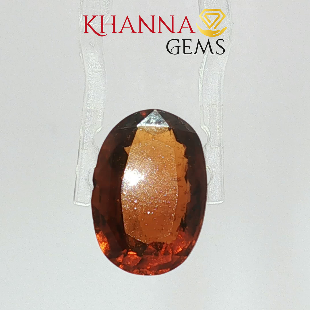 7.62/CT Natural Hessonite Stone with Govt. Lab Certificate-125159