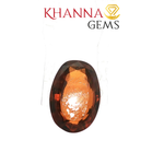 Load image into Gallery viewer, 8.49/CT Natural Hessonite Stone with Govt. Lab Certificate-2186D6057-1221-8.49