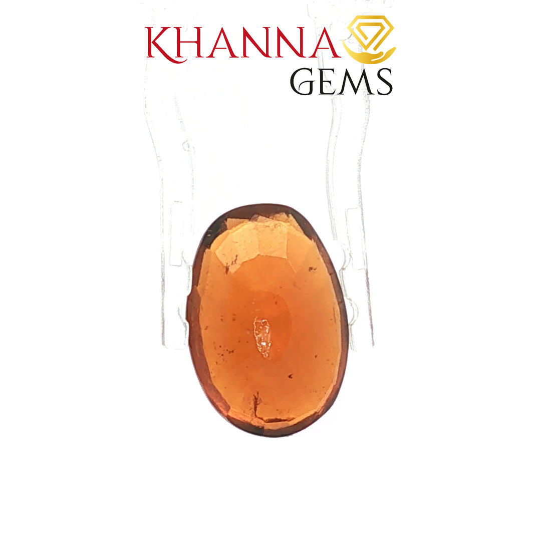 8.49/CT Natural Hessonite Stone with Govt. Lab Certificate-2186D6057-1221-8.49
