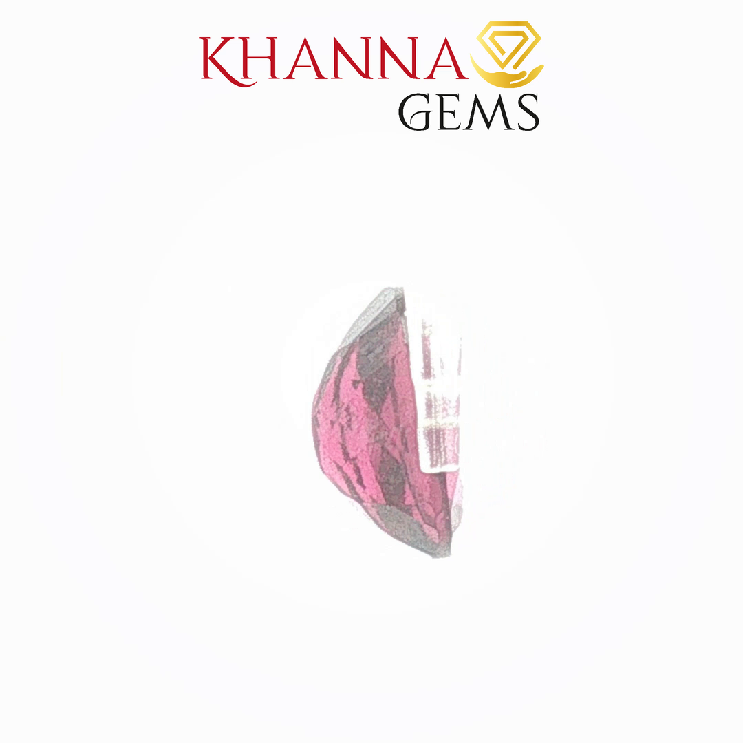 4.18/CT Natural Rhodolite Garnet Stone with Govt Lab Certificate-12061D48989