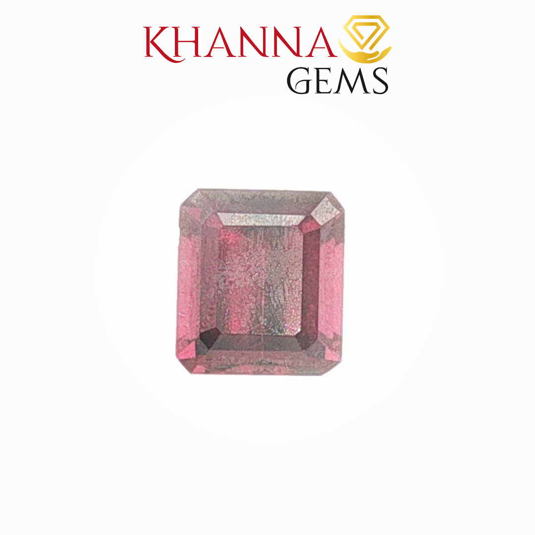 5.77/CT Natural Rhodolite Garnet Stone with Govt Lab Certificate-12061D48991