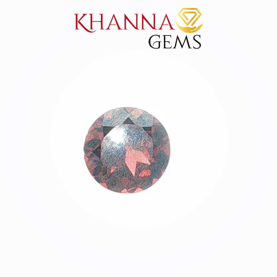 3.45/CT Natural Rhodolite Garnet Stone with Govt Lab Certificate-12061D48990