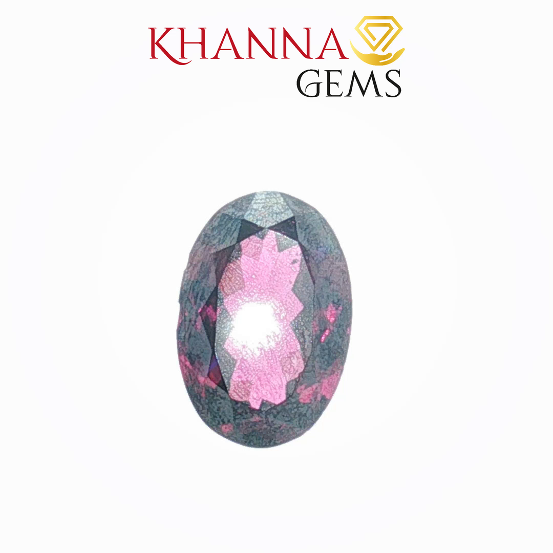 6.12/CT Natural Rhodolite Garnet Stone with Govt Lab Certificate-12061D48988