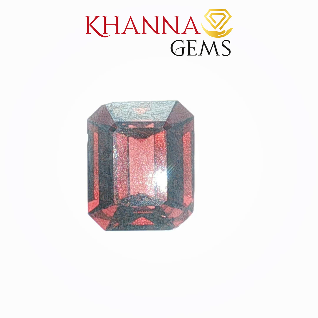 6.47/CT Natural Rhodolite Garnet Stone with Govt Lab Certificate-12061D48985