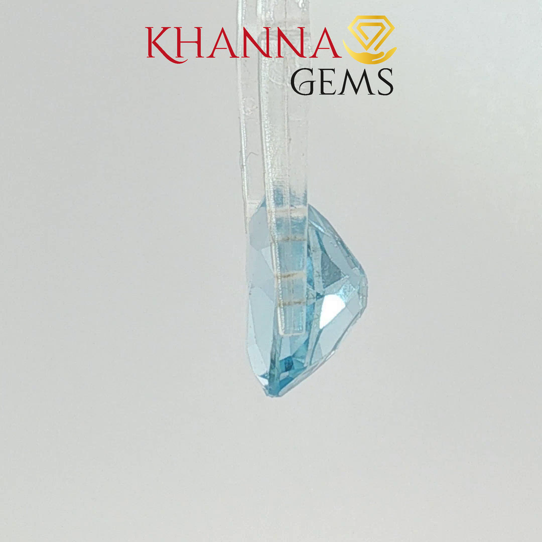 6.04/CT Natural Blue Topaz Stone with Govt Lab Certificate-DGSL/H1531/CSI/17264