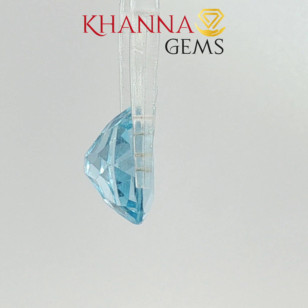 6.04/CT Natural Blue Topaz Stone with Govt Lab Certificate-DGSL/H1531/CSI/17264