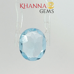 Load image into Gallery viewer, 4.64/CT Natural Blue Topaz Stone With Govt Lab Certificate- 124644