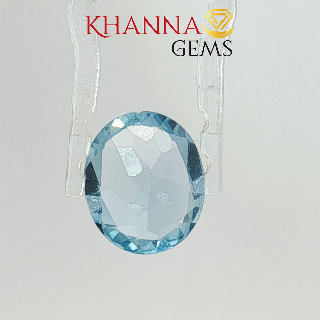 5.28/CT Natural Blue Topaz Stone with Govt Lab Certificate-138027