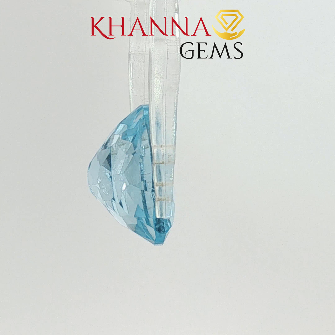 10.45/CT Natural Blue Topaz Stone with Govt Lab Certificate-DGSL/I1422/CSI/14368