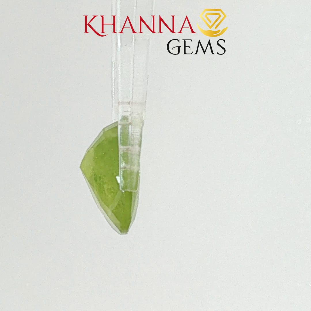 3.12/CT Natural Peridot Stone With Govt. Lab Certificate-2586D8095