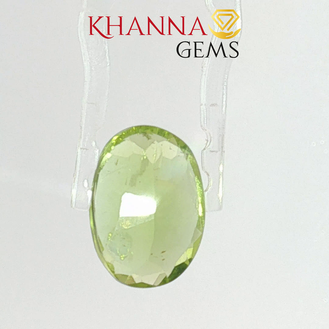 6.52/CT Natural Peridot Stone With Govt. Lab Certificate-7987D31862