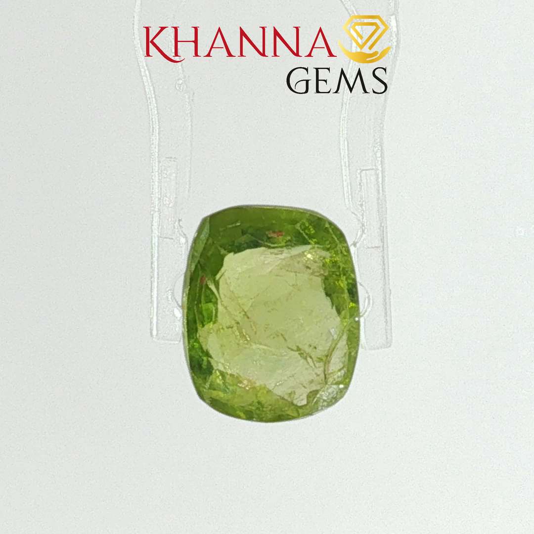 3.86/CT Natural Peridot Stone With Govt. Lab Certificate-2586D8096