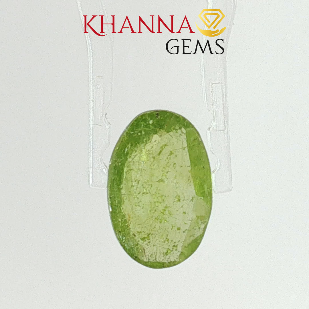 3.72/CT Natural Peridot Stone With Govt. Lab Certificate-2586D8092