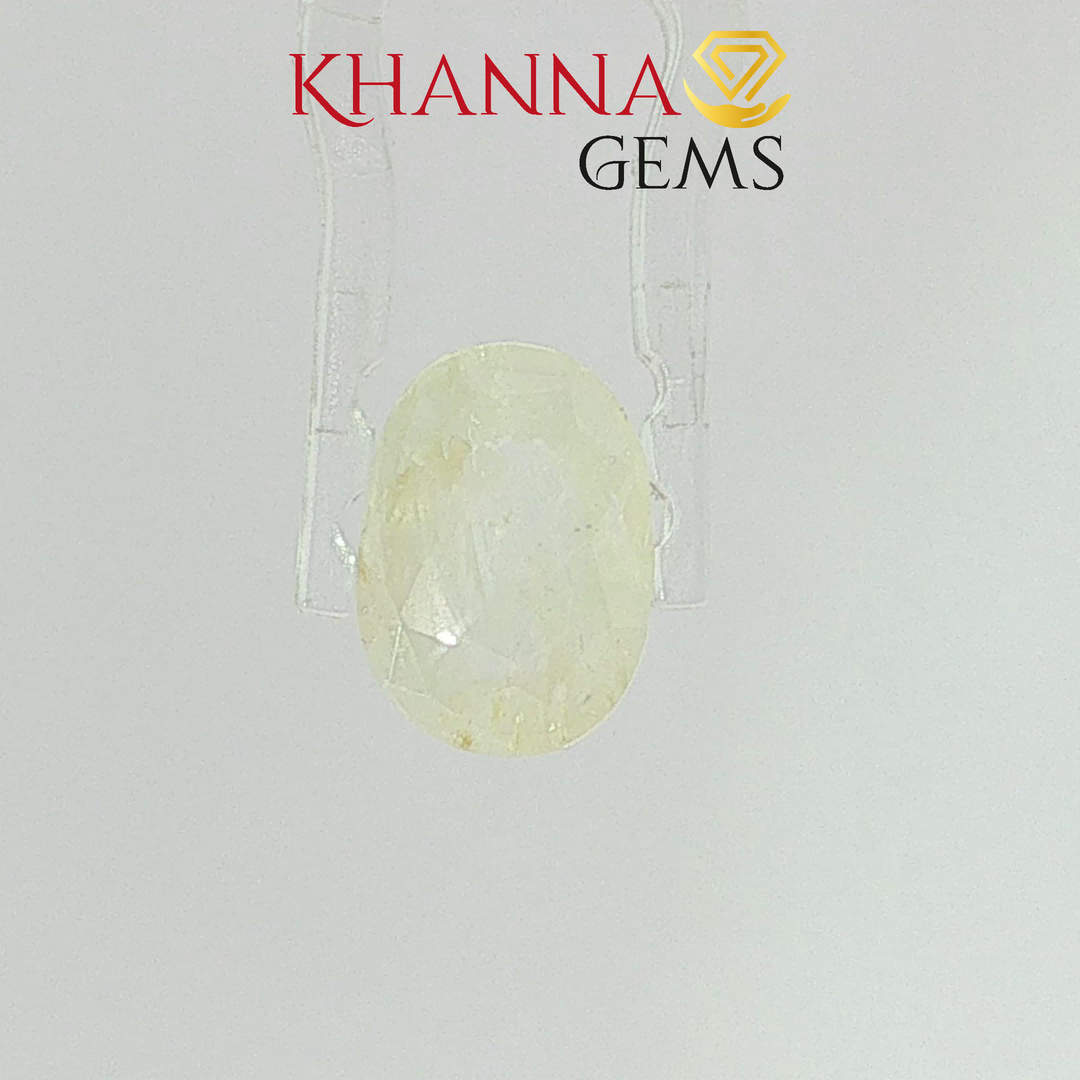 3.84/CT Natural Yellow Sapphire With Govt Lab Certificate-2305D6672