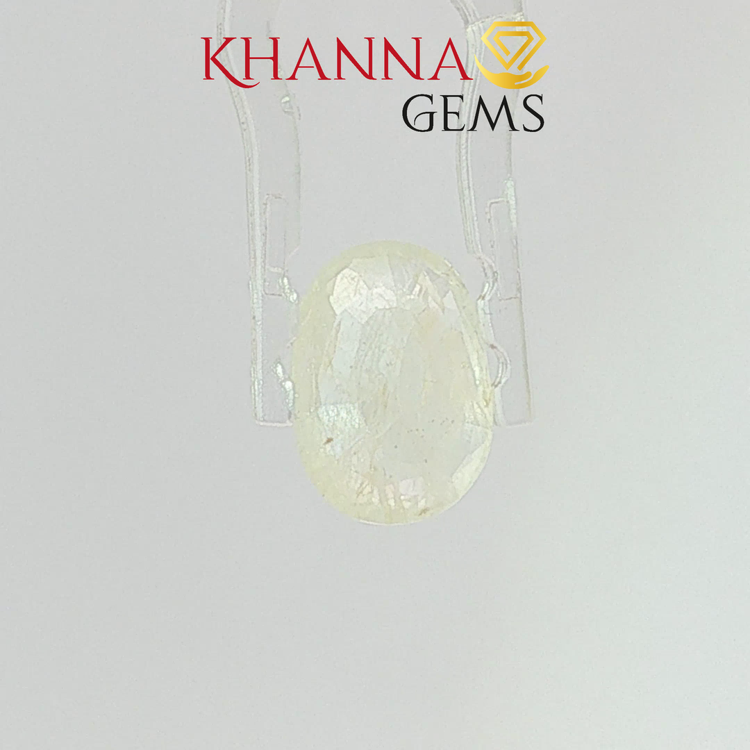 3.84/CT Natural Yellow Sapphire With Govt Lab Certificate-2305D6672