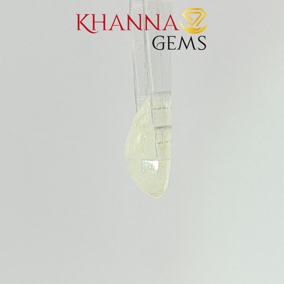 3.84/CT Natural Yellow Sapphire With Govt Lab Certificate-2305D6672