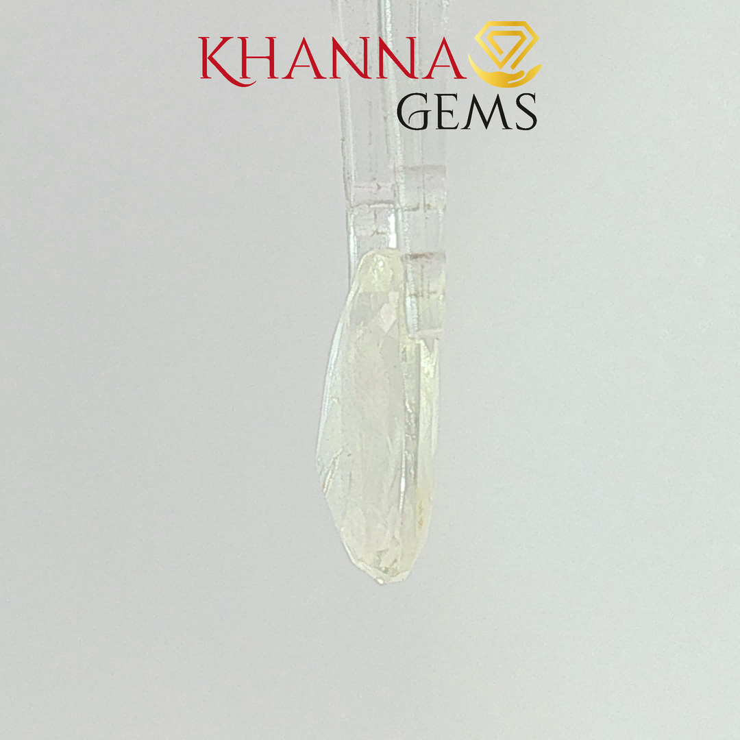 6.76/CT Natural Yellow Sapphire with Govt Lab Certificate-13316D54364